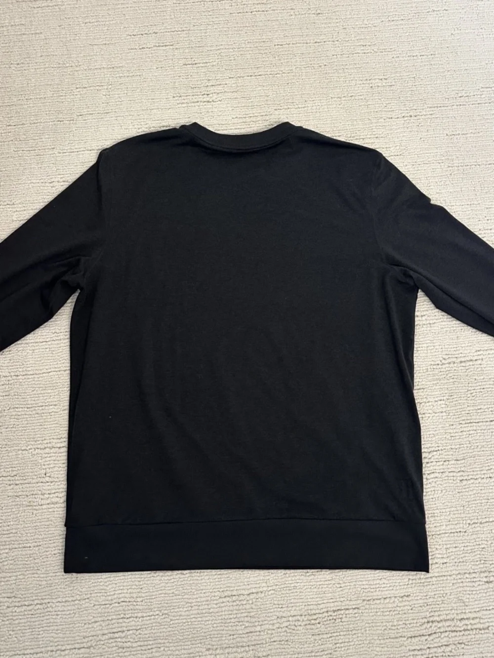 VUORI Ponto Performance Crew Men's XL Black Sweatshirt Athleisure Jogging Travel